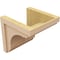 Ekena Millwork 11"W x 11"D x 11"H Wide Warren Rough Cedar Woodgrain TimberThane Corbel, Primed Tan CORUR11X11X11WARRCPR - alternate 6